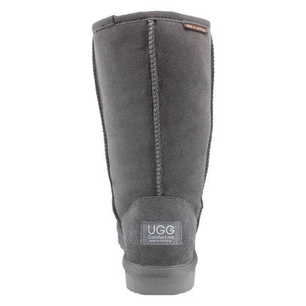 Comfort me UGG Australian Made Baby Gripper Booties are Made with Australian Sheepskin for Babies, Grey Colour 5