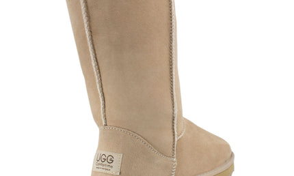 Comfort me UGG Australian Made Tall Classic Boots are Made with Australian Sheepskin for Men & Women, Sand Colour 2