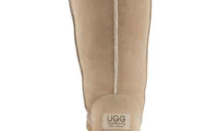 Comfort me UGG Australian Made Tall Classic Boots are Made with Australian Sheepskin for Men & Women, Sand Colour 3