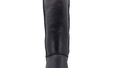 Comfort me UGG Australian Made NAPPA Knee High Classic Fashion Boots are Made with Australian Sheepskin for Women, Black Leather 7