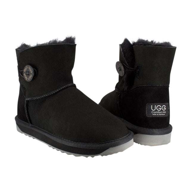 Ugg Platinum Mini Bailey Button Boot - Australian Made Short Boots