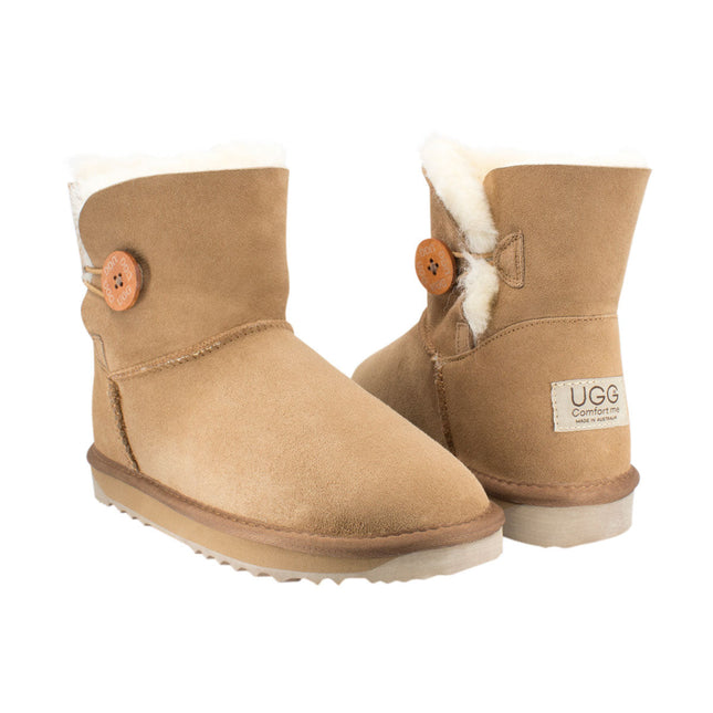 Ugg Platinum Mini Bailey Button Boot - Australian Made Short Boots