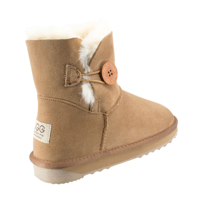 Ugg Platinum Mini Bailey Button Boot - Australian Made Short Boots