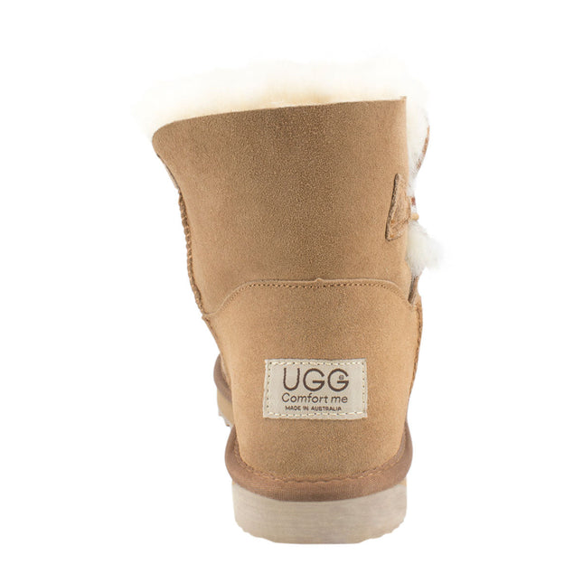 Ugg Platinum Mini Bailey Button Boot - Australian Made Short Boots