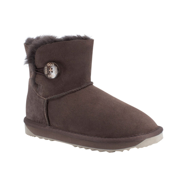 Ugg Platinum Mini Bailey Button Boot - Australian Made Short Boots