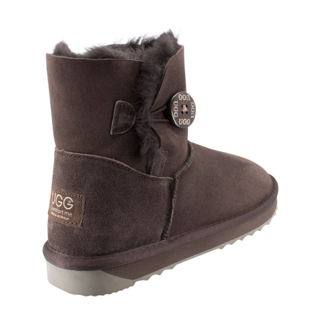 Ugg Platinum Mini Bailey Button Boot - Australian Made Short Boots