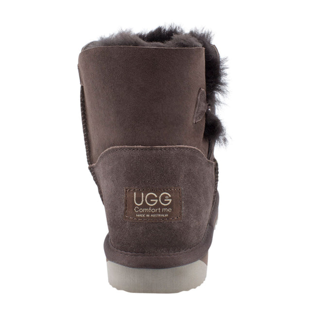 Ugg Platinum Mini Bailey Button Boot - Australian Made Short Boots