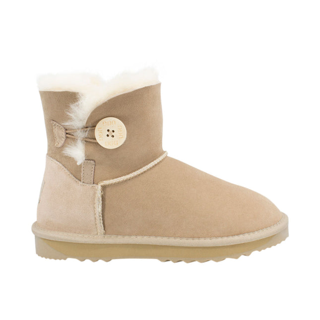 Ugg Platinum Mini Bailey Button Boot - Australian Made Clearance Colours Sand / Us Men 4 Women 5 Eu