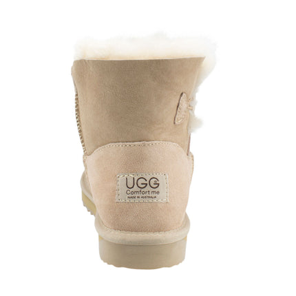 Ugg Platinum Mini Bailey Button Boot - Australian Made Clearance Colours Short Boots