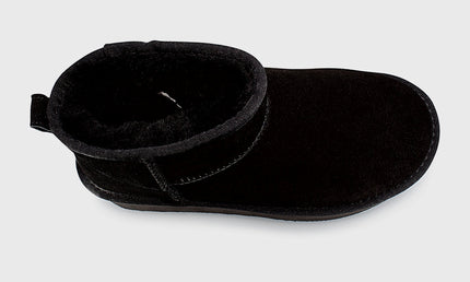 UGG Roughland® Water-Resistant Leather Suede Sheepskin Wool Ultra Mini Platform Boots