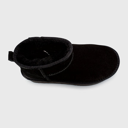 UGG Roughland® Water-Resistant Leather Suede Sheepskin Wool Ultra Mini Platform Boots