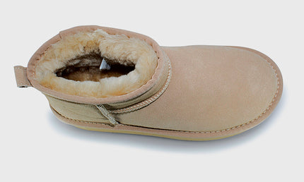 UGG Roughland® Water-Resistant Leather Suede Sheepskin Wool Ultra Mini Platform Boots