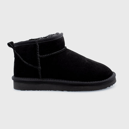 UGG Roughland® Water-Resistant Leather Suede Sheepskin Wool Ultra Mini Boots