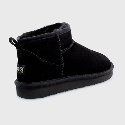 UGG Roughland® Water-Resistant Leather Suede Sheepskin Wool Ultra Mini Boots