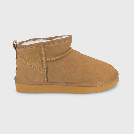 UGG Roughland® Water-Resistant Leather Suede Sheepskin Wool Ultra Mini Boots