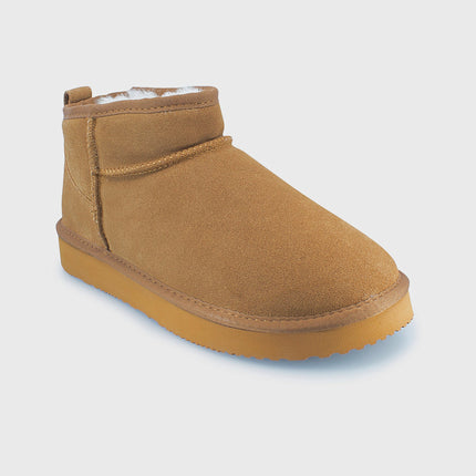 UGG Roughland® Water-Resistant Leather Suede Sheepskin Wool Ultra Mini Boots