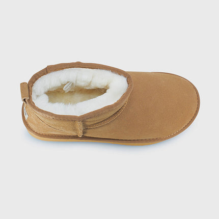 UGG Roughland® Water-Resistant Leather Suede Sheepskin Wool Ultra Mini Boots