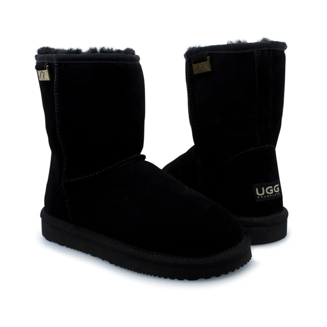 UGG Roughland® Classic Leather Suede Wool Short Boots