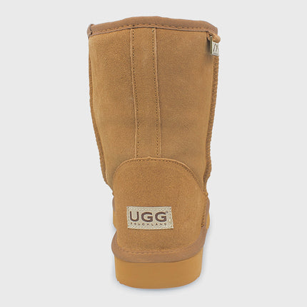 UGG Roughland® Water-Resistant Leather Suede Sheepskin Wool Classic Short Boots