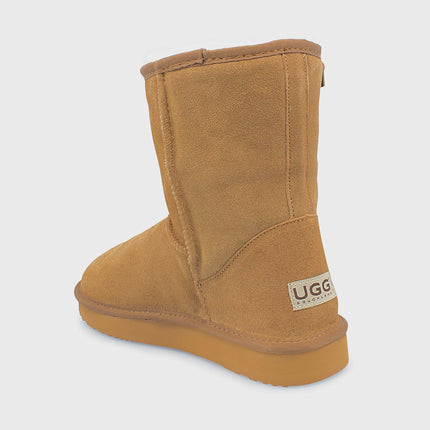 UGG Roughland® Water-Resistant Leather Suede Sheepskin Wool Classic Short Boots
