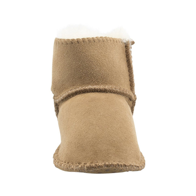 Comfort me UGG Australian Made Baby Gripper Booties are Made with Australian Sheepskin for Babies, Chestnut Colour 3