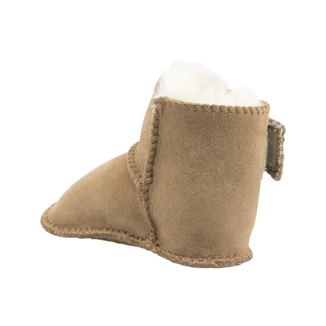 Comfort me UGG Australian Made Baby Gripper Booties are Made with Australian Sheepskin for Babies, Chestnut Colour 6