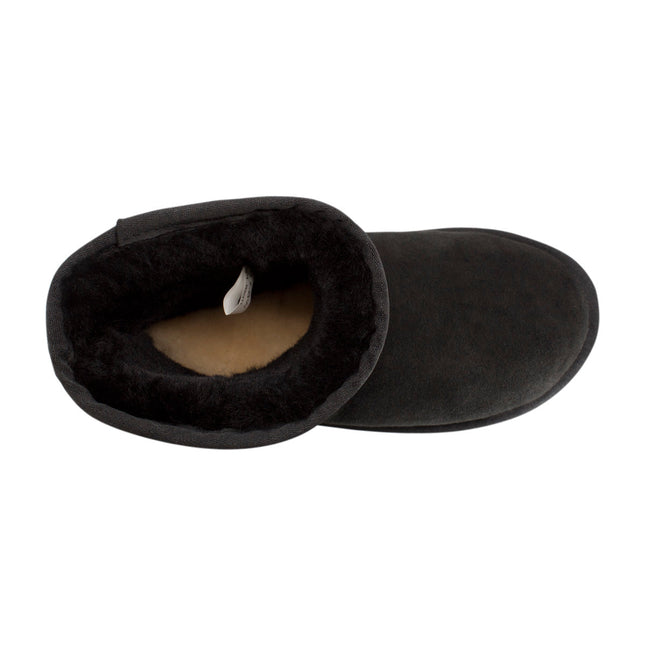 Comfort me UGG Australian Made Mini Classic Boots are Made with Australian Sheepskin for Men & Women, Black Colour -10