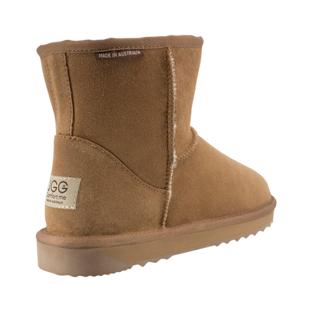 Comfort me UGG Australian Made Mini Classic Boots are Made with Australian Sheepskin for Men & Women, Chestnut Colour -2