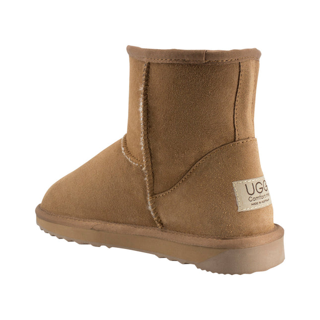 Comfort me UGG Australian Made Mini Classic Boots are Made with Australian Sheepskin for Men & Women, Chestnut Colour -4