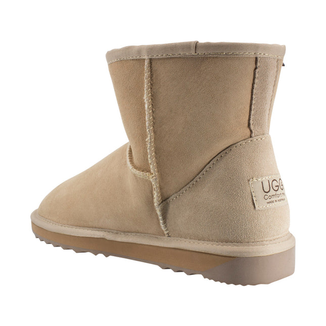 Comfort me UGG Australian Made Mini Classic Boots are Made with Australian Sheepskin for Men & Women, Sand Colour -4