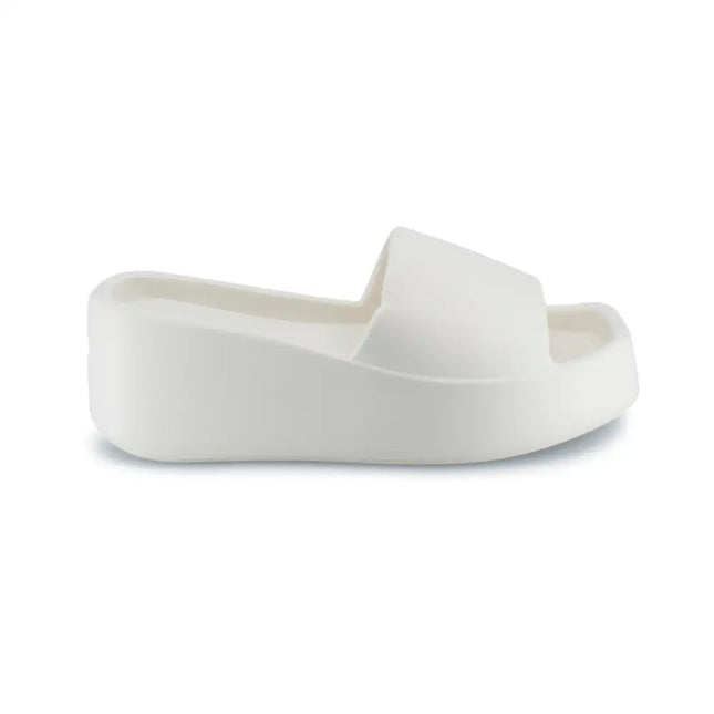 Cloud Flatform One Piece Slider White / Au Ladies 5-6 Eu 36-37 Shoes