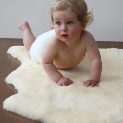 Cozy-Mate Natural Australian Lambskin Play Rug Baby & Toddler