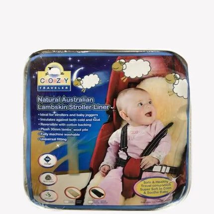 Cozy Traveler-Natural Australian Lambskin Stroller Liner Baby & Toddler