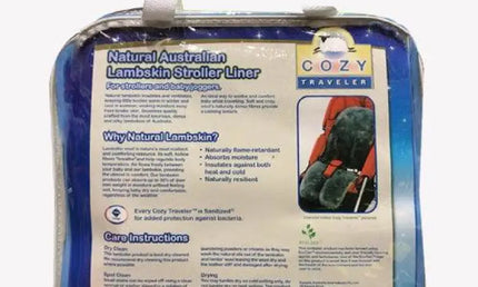 Cozy Traveler-Natural Australian Lambskin Stroller Liner Baby & Toddler