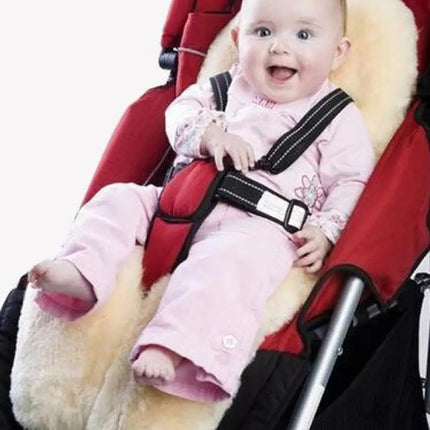 Cozy Traveler-Natural Australian Lambskin Stroller Liner Baby & Toddler