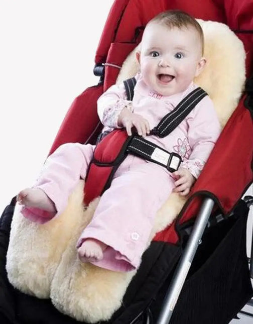 Cozy Traveler-Natural Australian Lambskin Stroller Liner Baby & Toddler