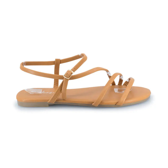 Sash Flat Strappy Sandal Camel / Au Women 5 Eu 36 Uk 3 Shoes