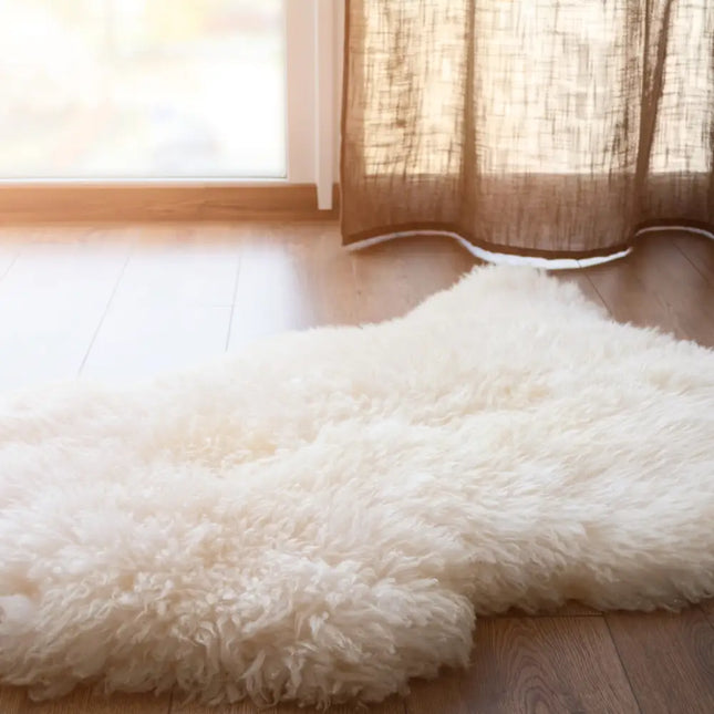 Long Wool Sheepskin Rug Home Decor