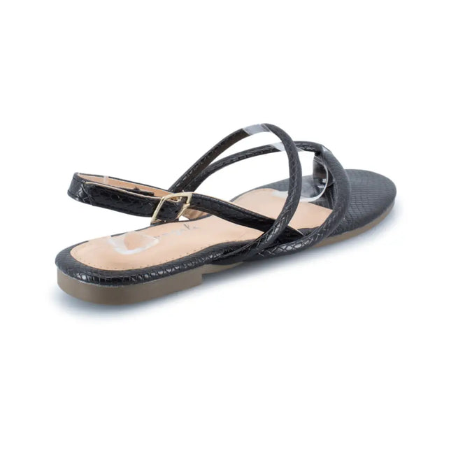 Skin Flat Snakeskin Pu Thong Sandal Shoes