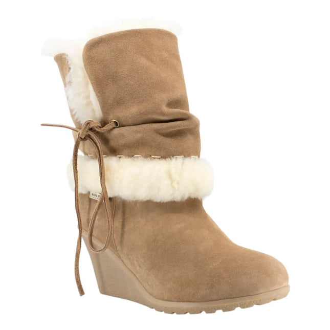 High Wedge Ugg Boots Inc. Protector Chestnut / Au/Us Women 4 Short Boots