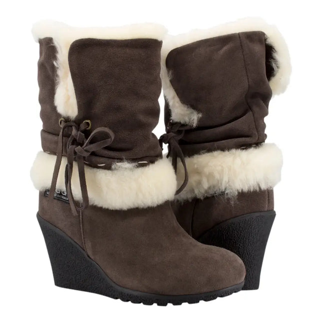 High Wedge Ugg Boots Inc. Protector Short Boots