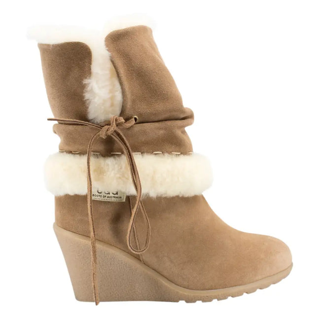 High Wedge Ugg Boots Inc. Protector Short Boots