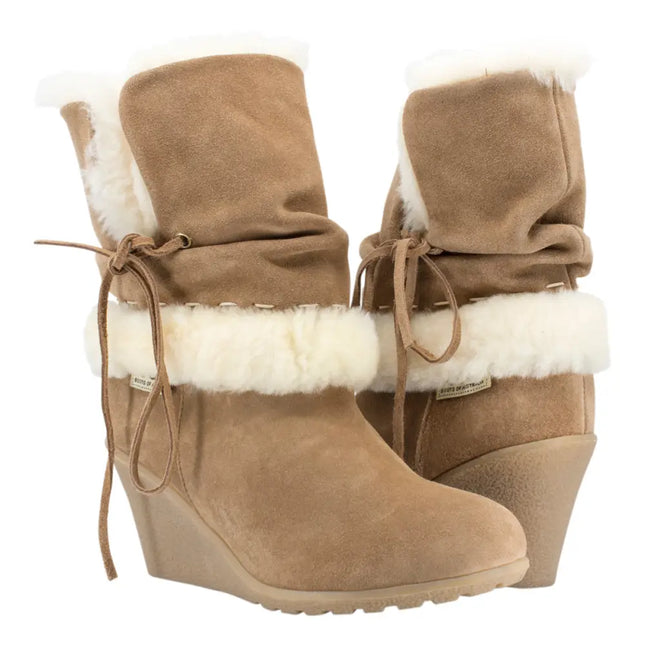 High Wedge Ugg Boots Inc. Protector Short Boots