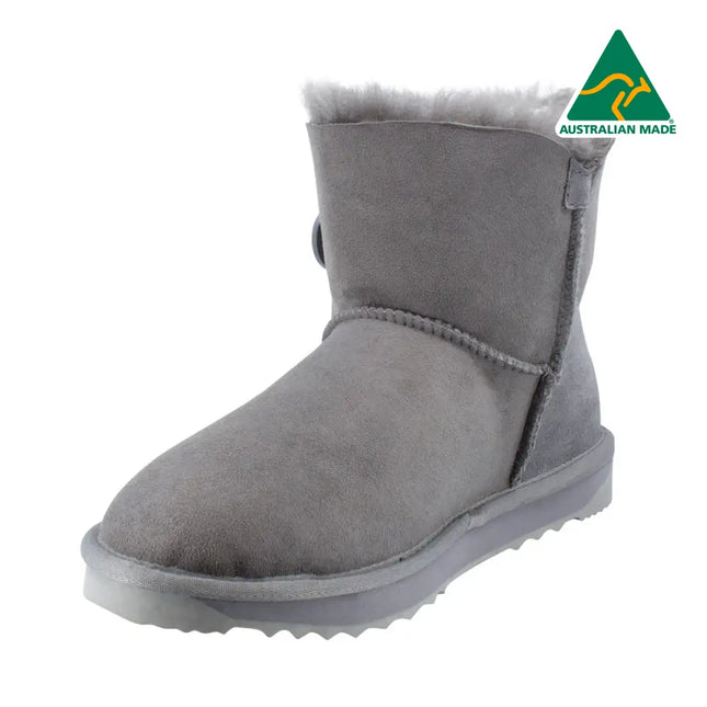 Ugg Platinum Mini Bailey Button Boot - Australian Made Short Boots