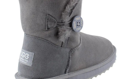 Ugg Platinum Mini Bailey Button Boot - Australian Made Short Boots