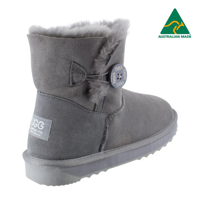 Ugg Platinum Mini Bailey Button Boot - Australian Made Short Boots