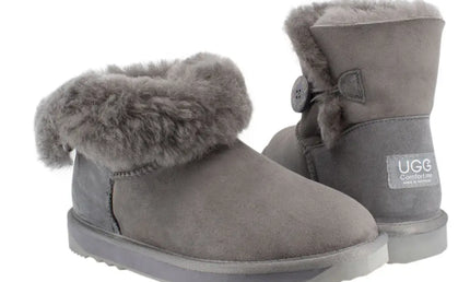 Ugg Platinum Mini Bailey Button Boot - Australian Made Short Boots