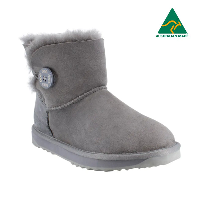 Ugg Platinum Mini Bailey Button Boot - Australian Made Short Boots