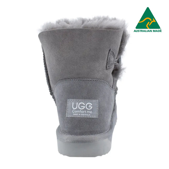 Ugg Platinum Mini Bailey Button Boot - Australian Made Short Boots