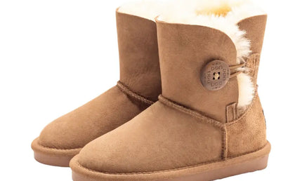 Ugg Premium Kids Button Boots Chestnut / Au 5-6 Eu 22-23